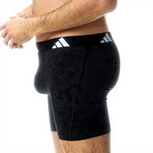 Adidas Boxers Homme Lot de 3 Coton Confortable Noir