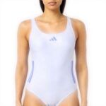 Maillot de bain Adidas Femme 3 Stripes C-Back Violet Bleu