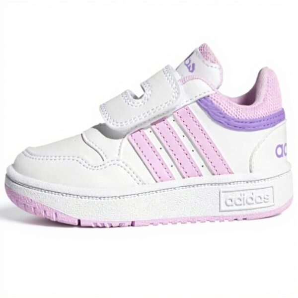 adidas Chaussures bébé Hoops Mixte textile à enfiler