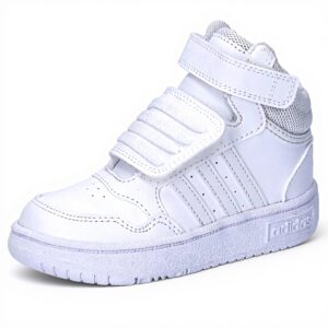 Adidas Chaussures Basket Enfant Hoops Mid Mixte Blanc