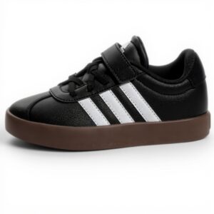 Baskets Adidas Enfant VL Court 3.0 Scratch Cuir Mixte