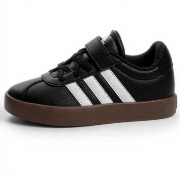 Baskets Adidas Enfant VL Court 3.0 Scratch Cuir Mixte