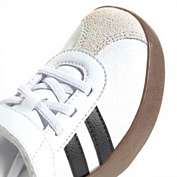 Baskets Adidas Enfant VL Court 3.0 Scratch Blanc Noir