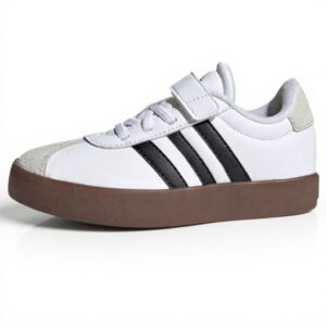 Baskets Adidas Enfant VL Court 3.0 Scratch Blanc Noir