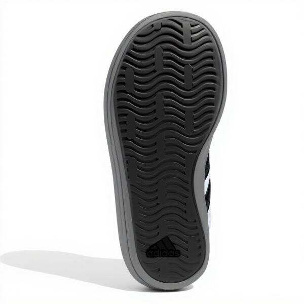 Baskets Adidas Enfant VL Court 3.0 Scratch Blanc Noir