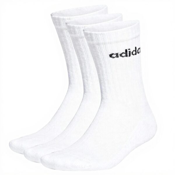 Chaussettes de sport adidas Mixte Linear Crew 3 paires