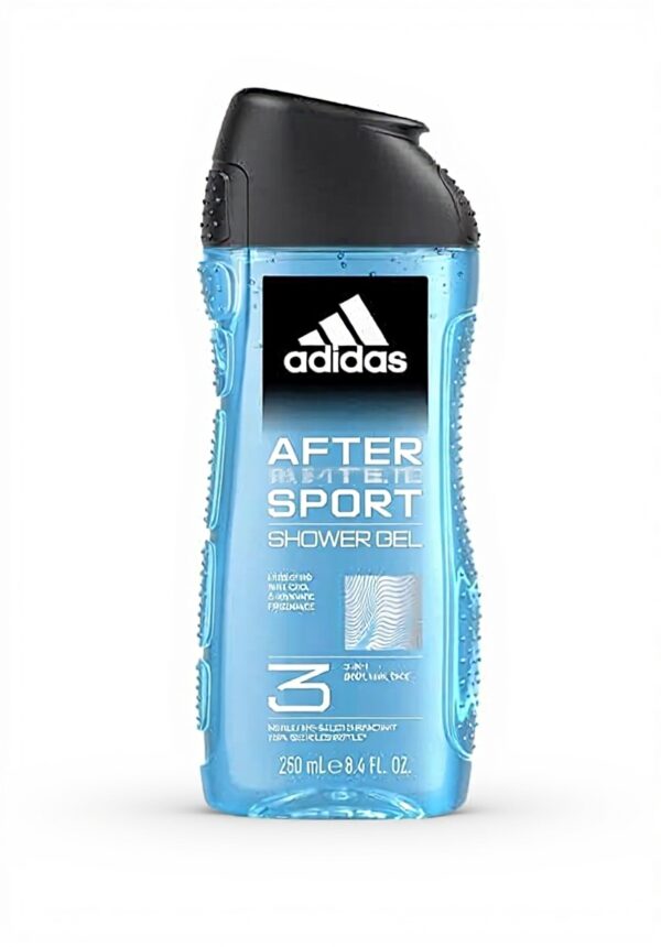 Gel douche Adidas After Sport 250ml lot de 4 rafraîchissant