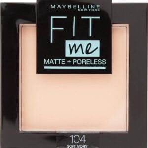 Poudre mat Fit Me Maybelline 104 Ivoire doux antipores-0