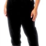 Jean mom JACK JONES coupe haute tissu rigide noir