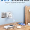Adaptateur Prise USA LENCENT Type A B USB Voyage Compact-7