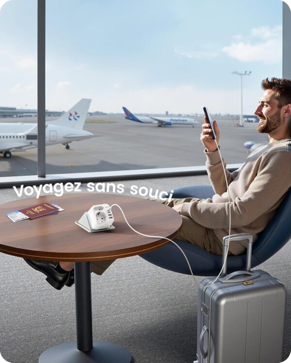 Adaptateur Prise USA LENCENT Type A B USB Voyage Compact-8