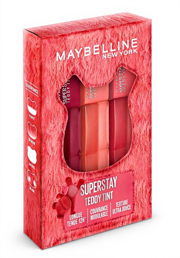 Blush à lèvres Maybelline Teddy Tint coffret 3 teintes