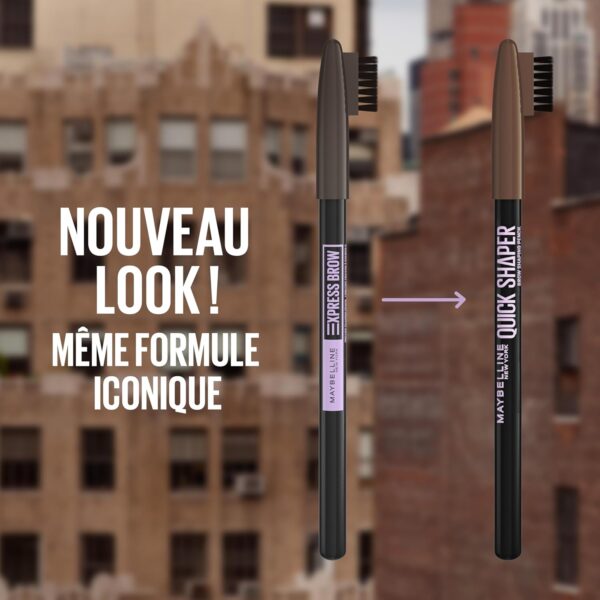 Crayon à sourcils Maybelline Quick Shaper fini naturel-4