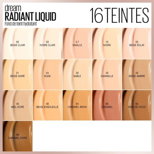 Fond de teint fluide Maybelline Dream Satin Beige Éclat 20-2