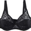 Soutien-gorge sport grande taille dentelle sans bretelles-0