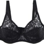 Soutien-gorge sport grande taille dentelle sans bretelles-0