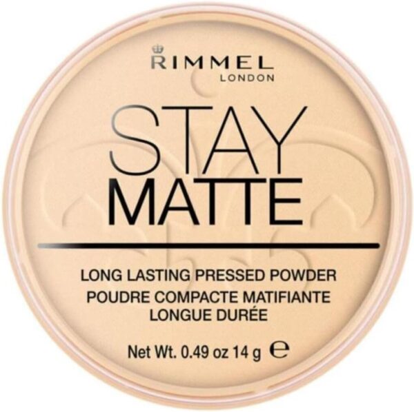 Poudre compacte Rimmel Stay Matte anti-brillance fini mat-0
