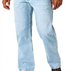 Vintage Blue Five Star Jean Homme Coupe Relaxed Fit Flex