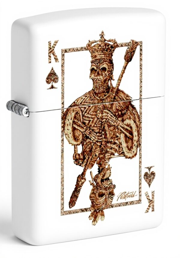 Briquet Zippo crâne Rick Rietveld rechargeable coupe-vent